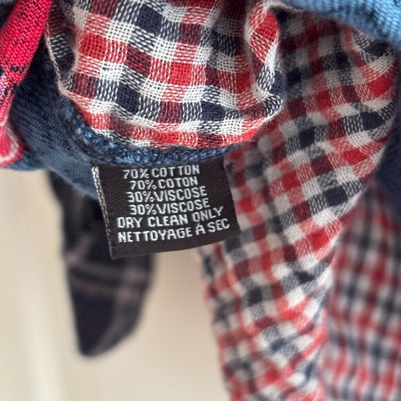 Tolani Plaid Button Down with Back Design - Picture 5 of 5